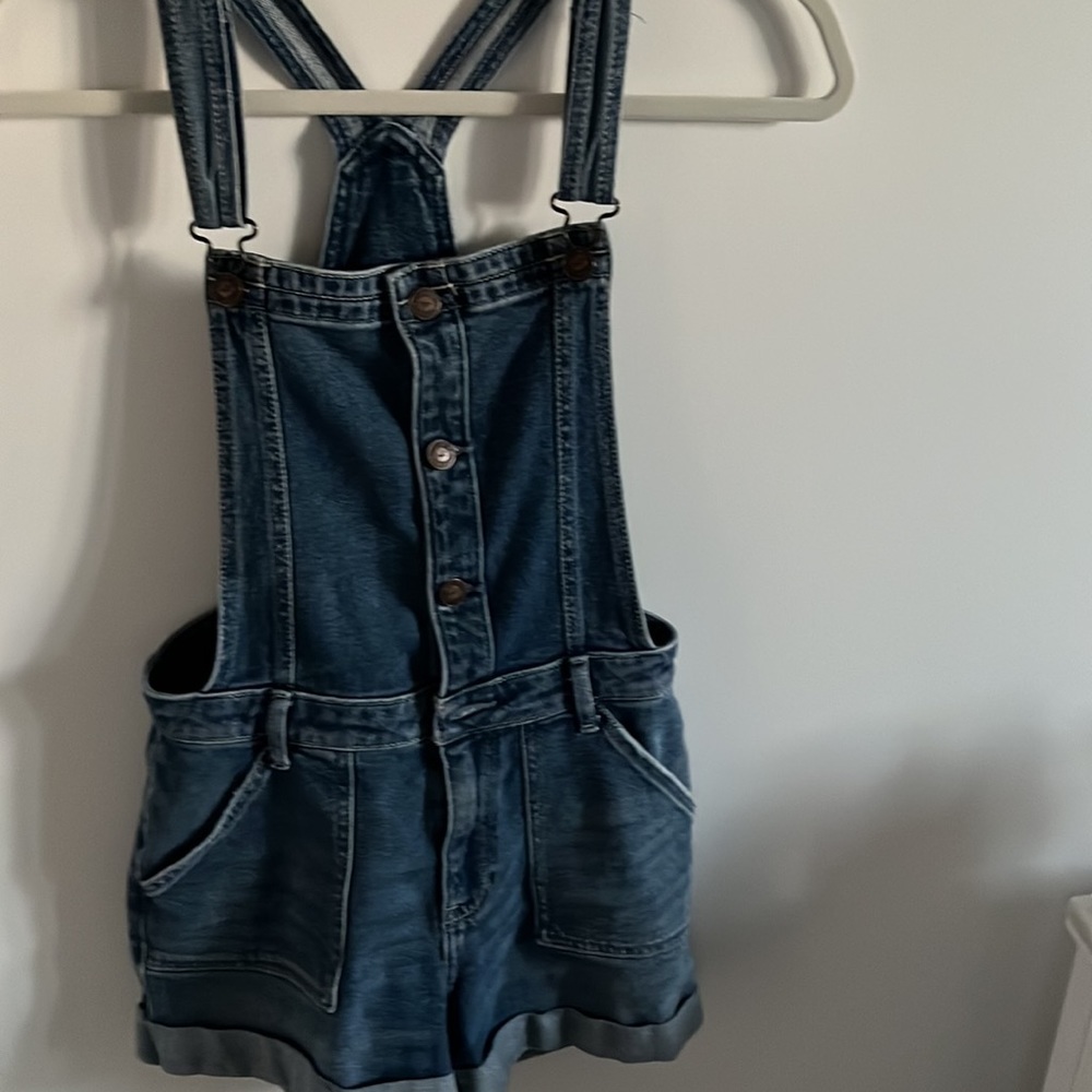 High Rise Mom short Overall
